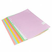 Papier de cahier de feuilles mobiles de ligne réglée de 200 feuilles avec des pages colorées - LL01