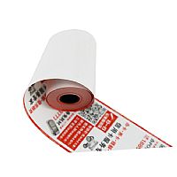 80mm x 75mm pre-printed cash register paper - T807501